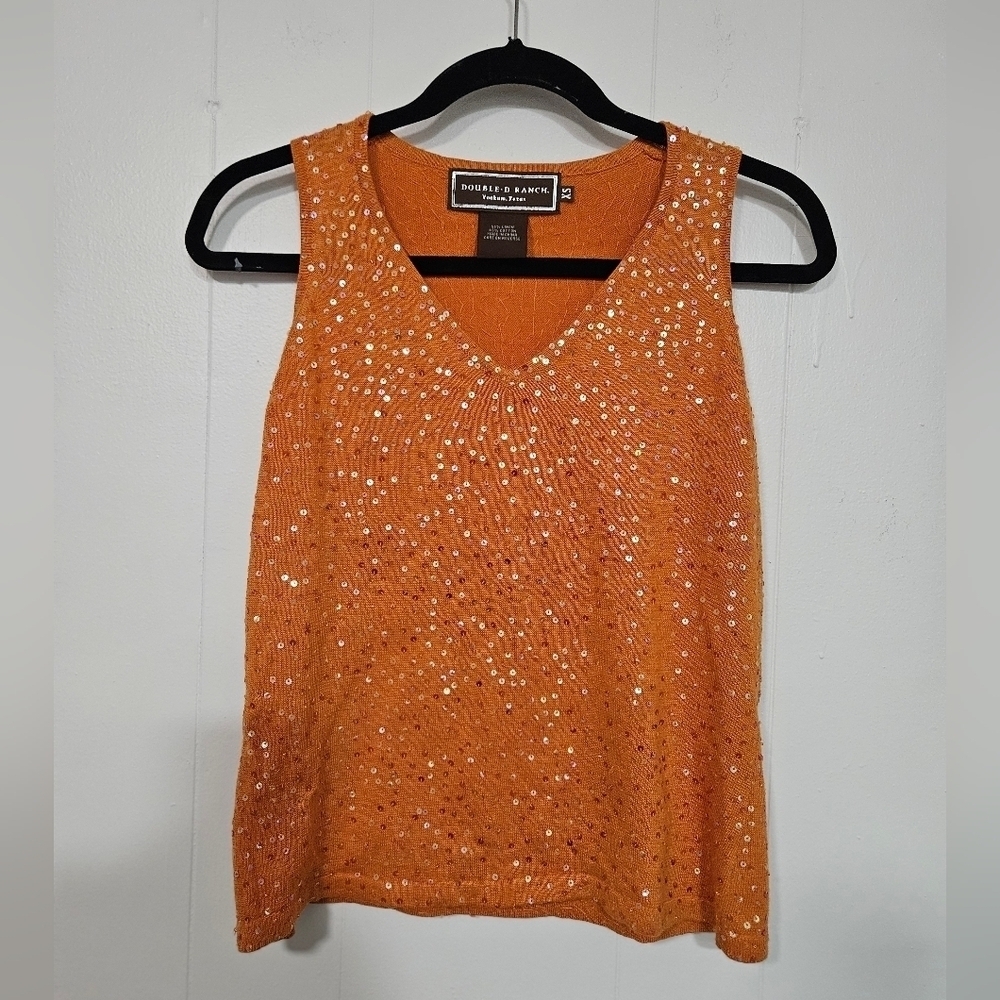 Double D Ranch Sequin Tank Blouse